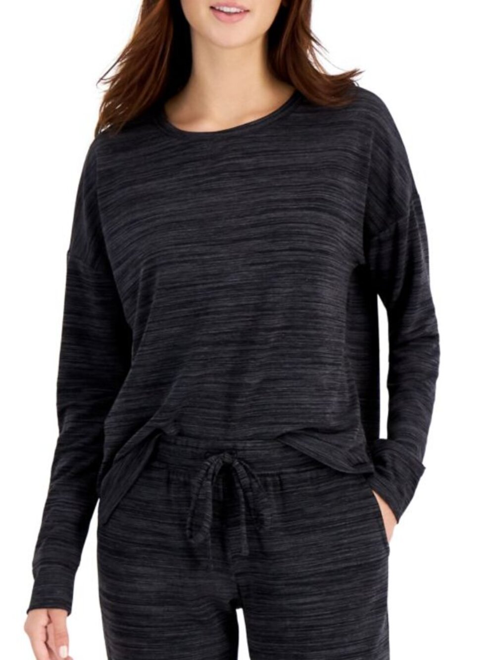 Alfani Womens French Terry Pajama Top Only,1-Piece